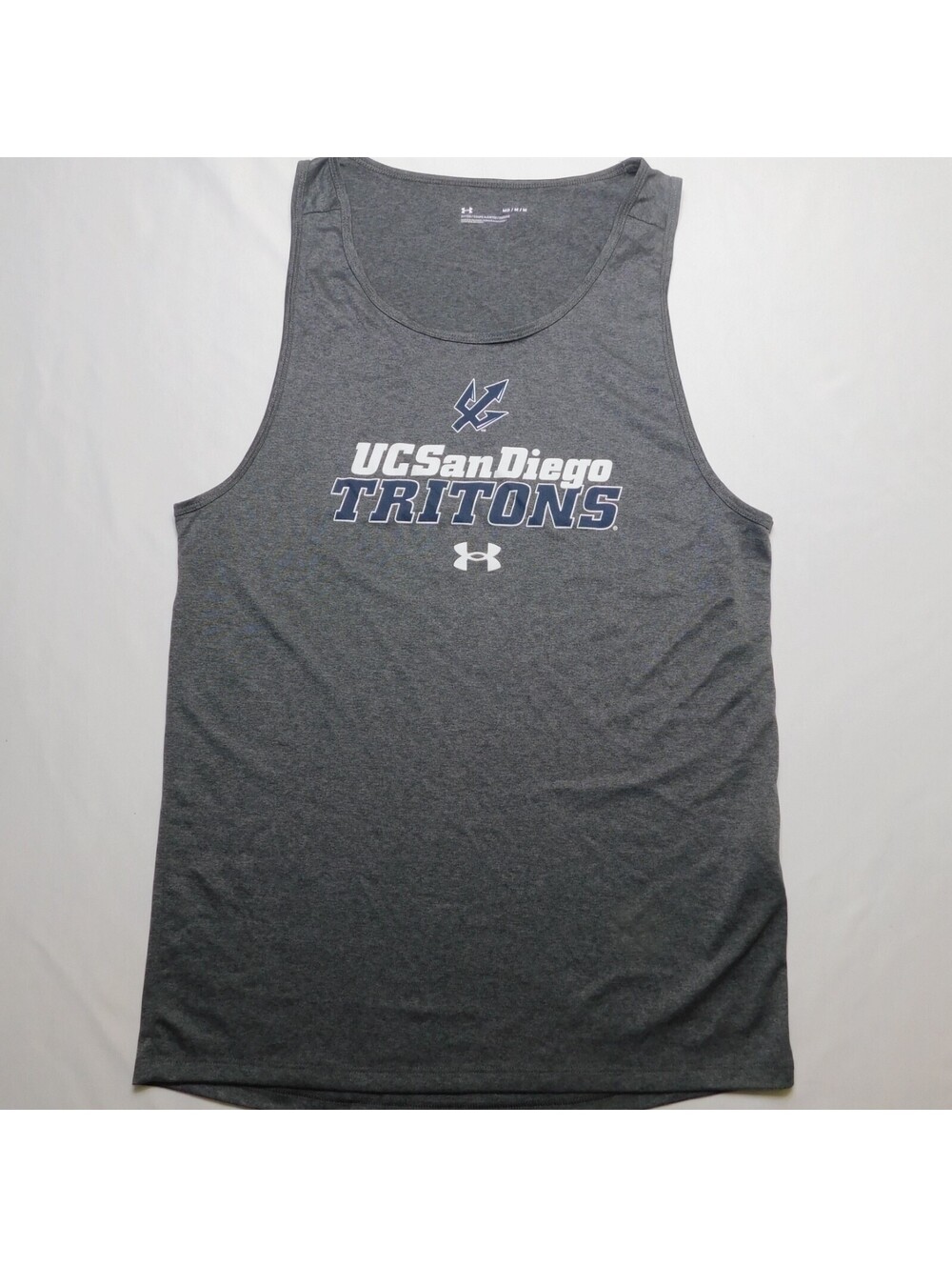 Under Armour UC San Diego Tritons Tank Top Mens Medium M Grey Heathered NCAA